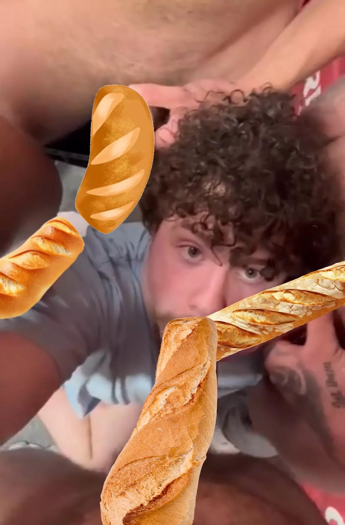 Looks like his friends threw him a baguette party 🥖 