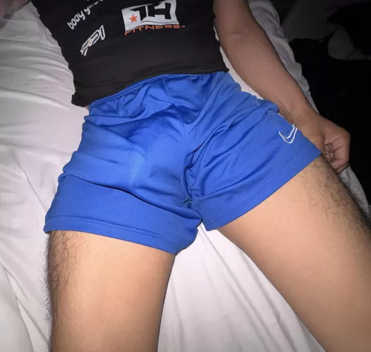 Love sleeping in soccer shorts