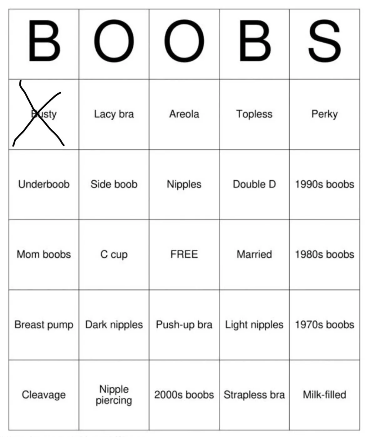 M24 Help me fill my bingo card