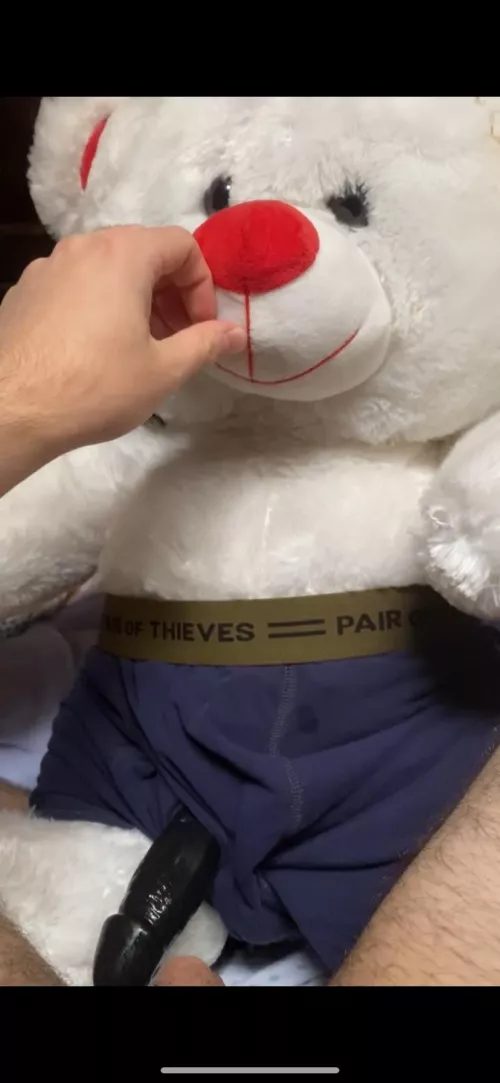 My teddy, I love rubbing dicks with him after a long day.