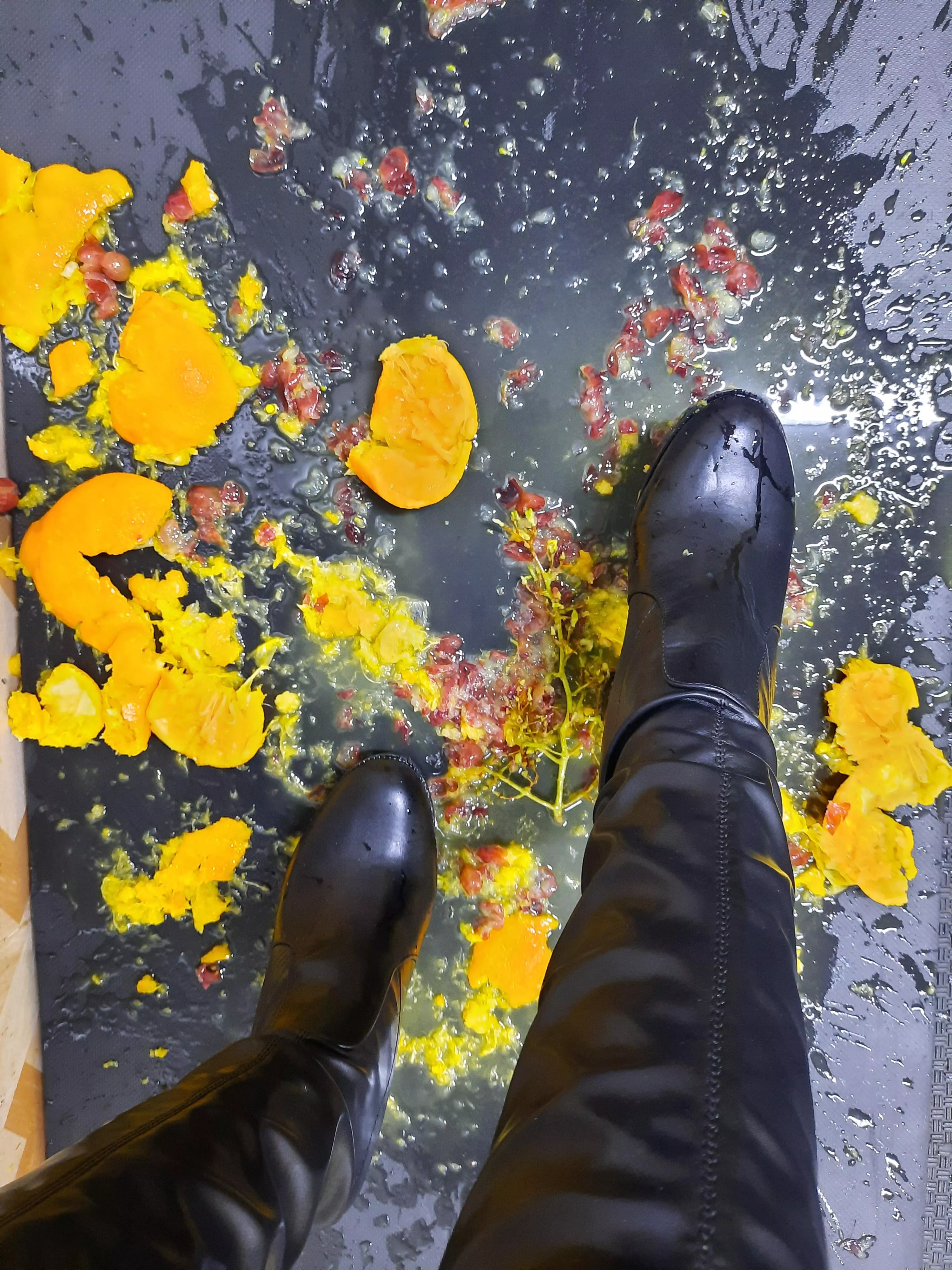 My thigh high Boots looking all colourful in the whole scene 😍 