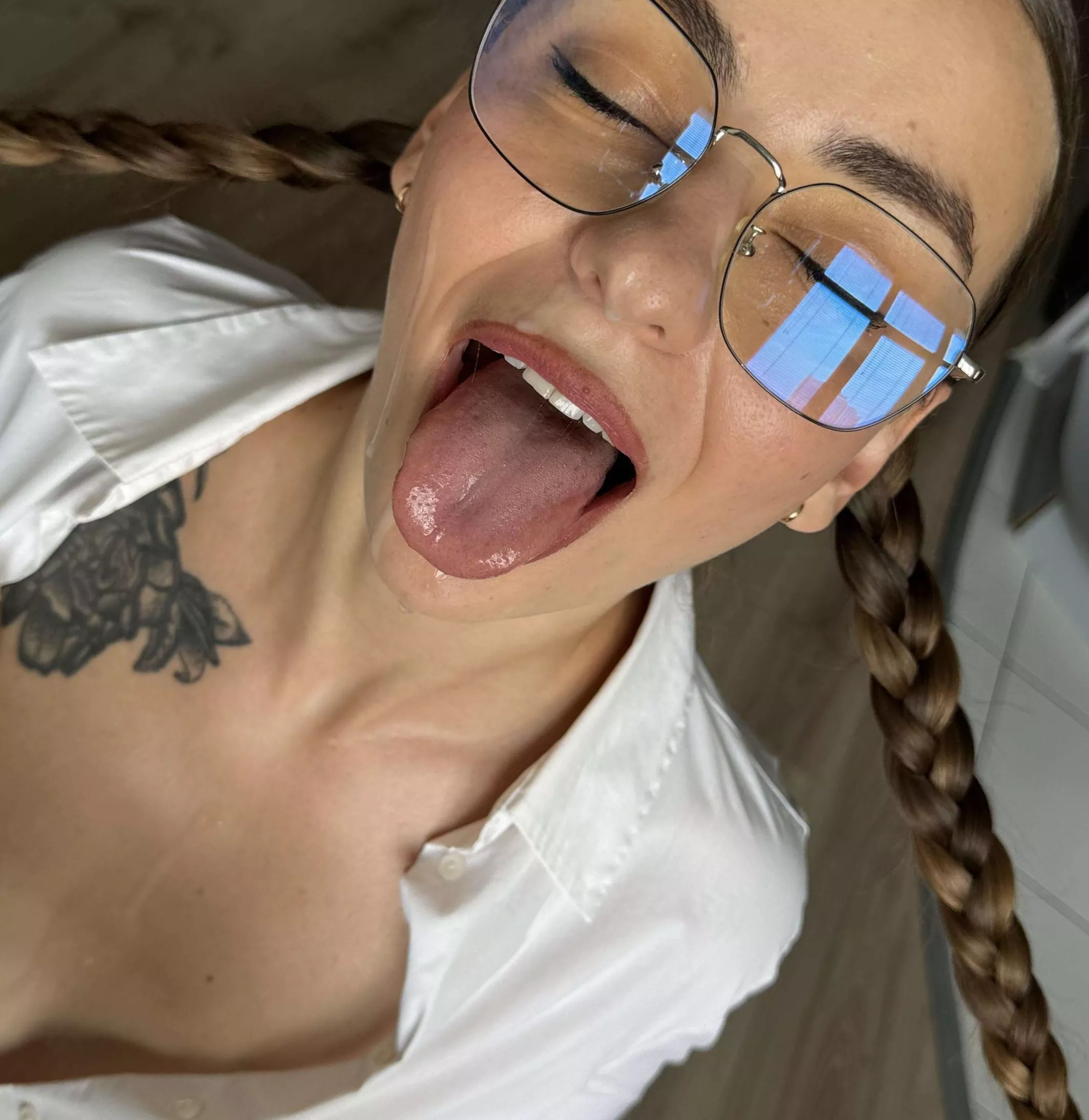 My tongue is waiting for your cum