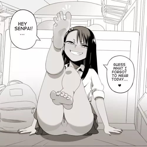 Nagatoro didn't wear socks