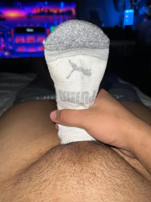 Nothing better than exploding inside her stinky pair of gym socks lol