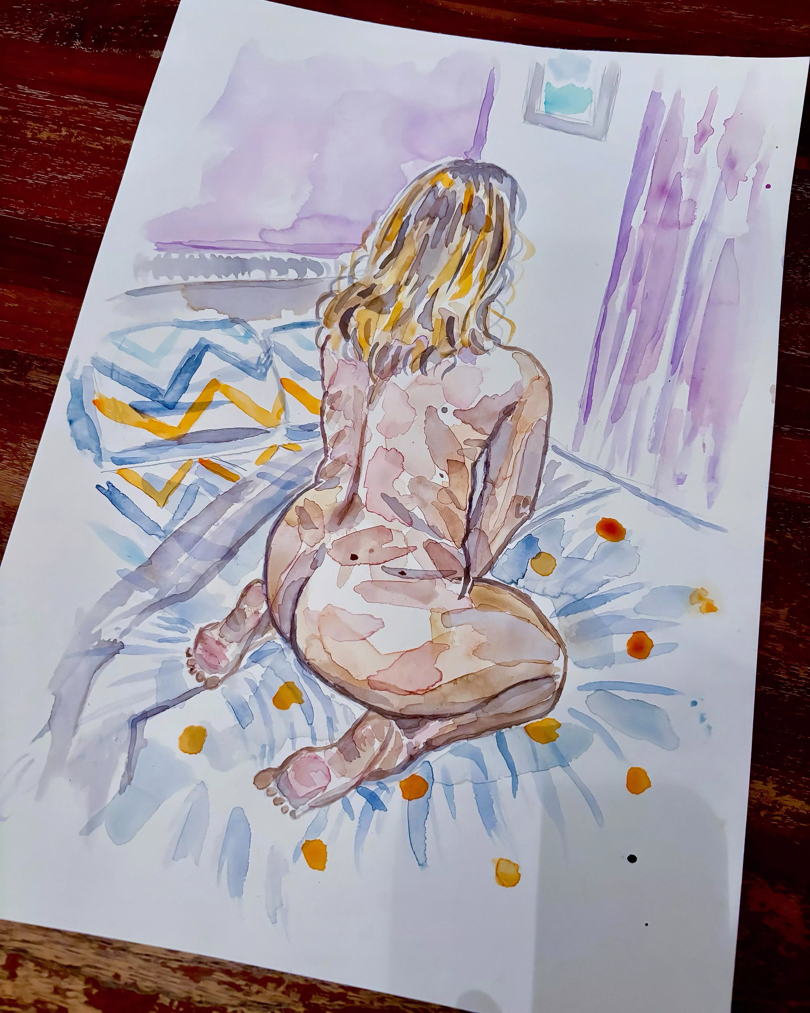 Nude watercolour 