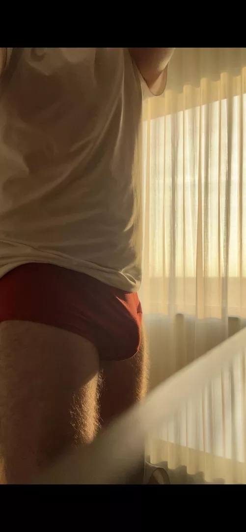 Red sporting briefs - not my fave & kinda ugly what do you think?