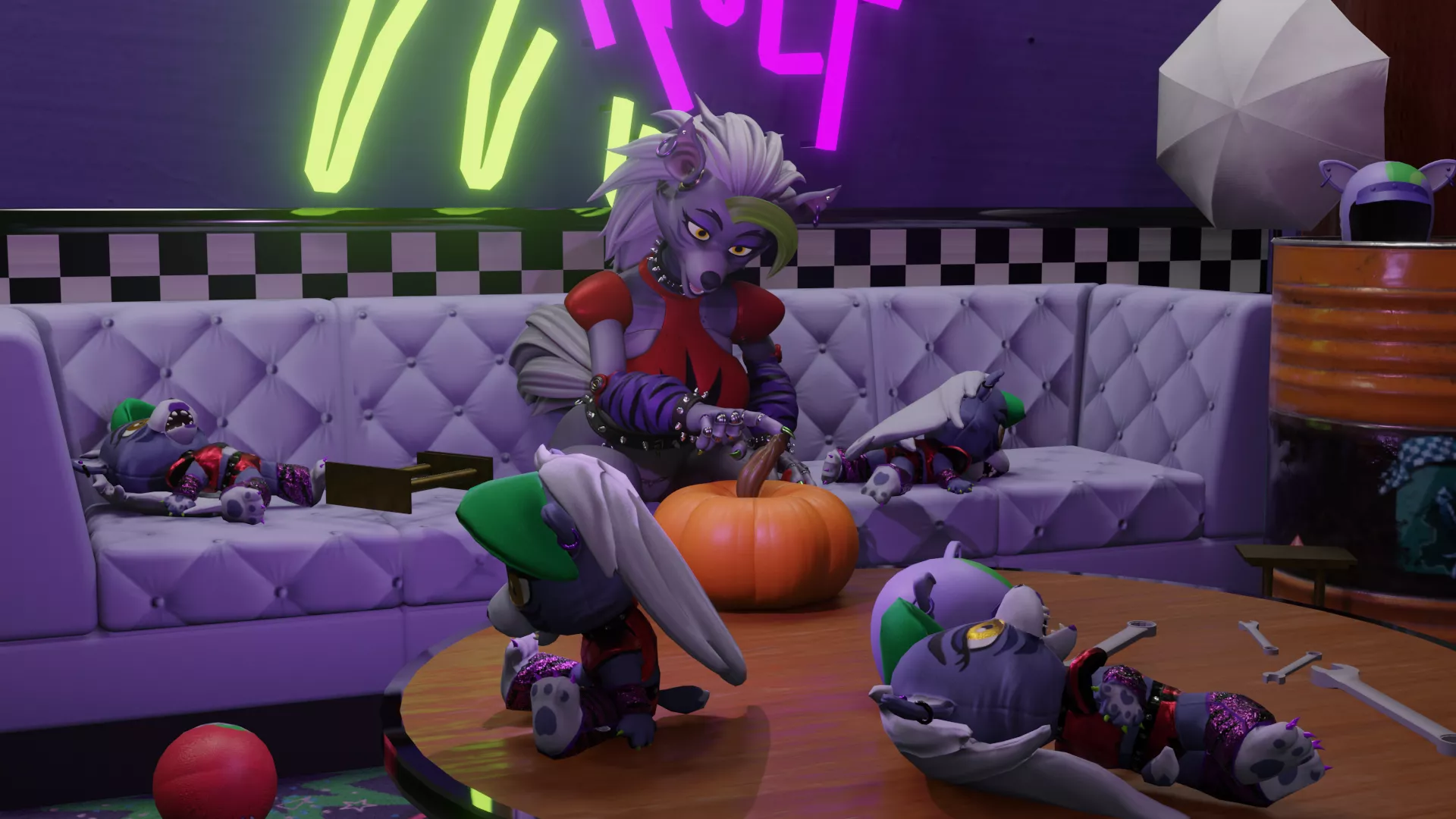 Roxy's thinking about using the gift Chica left her. (Corvian)