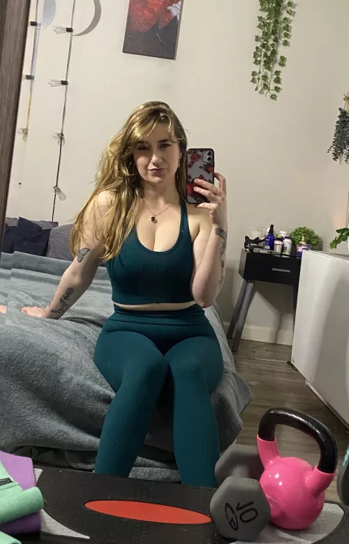 Selfies before a work out 