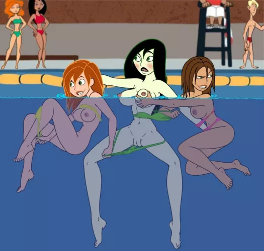 Shego Stripped at Swimming Pool (Gagala)