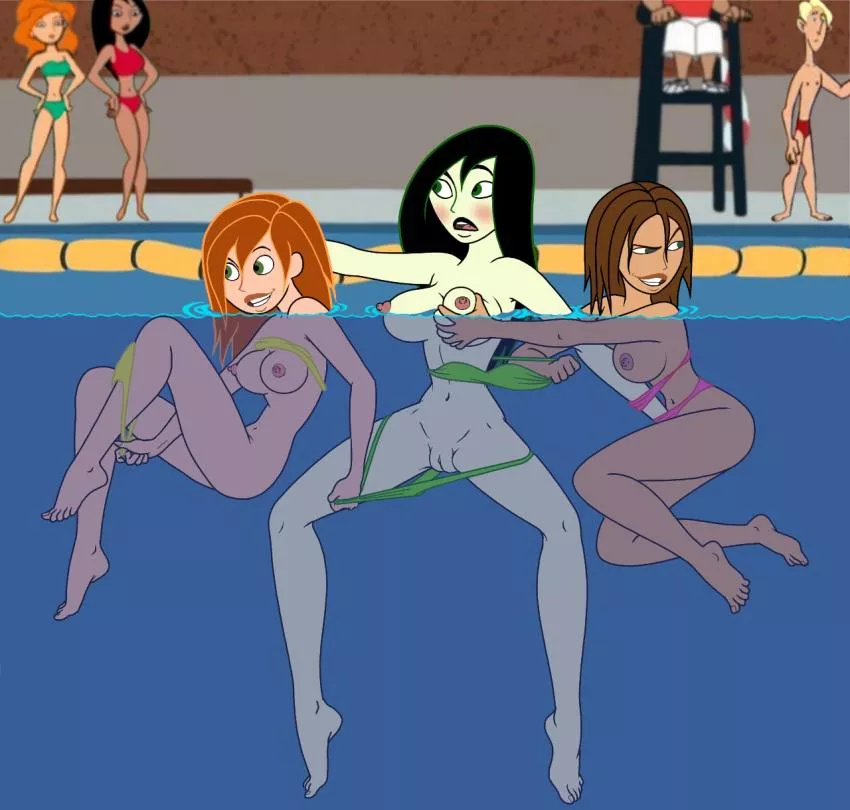Shego Stripped at Swimming Pool (Gagala)