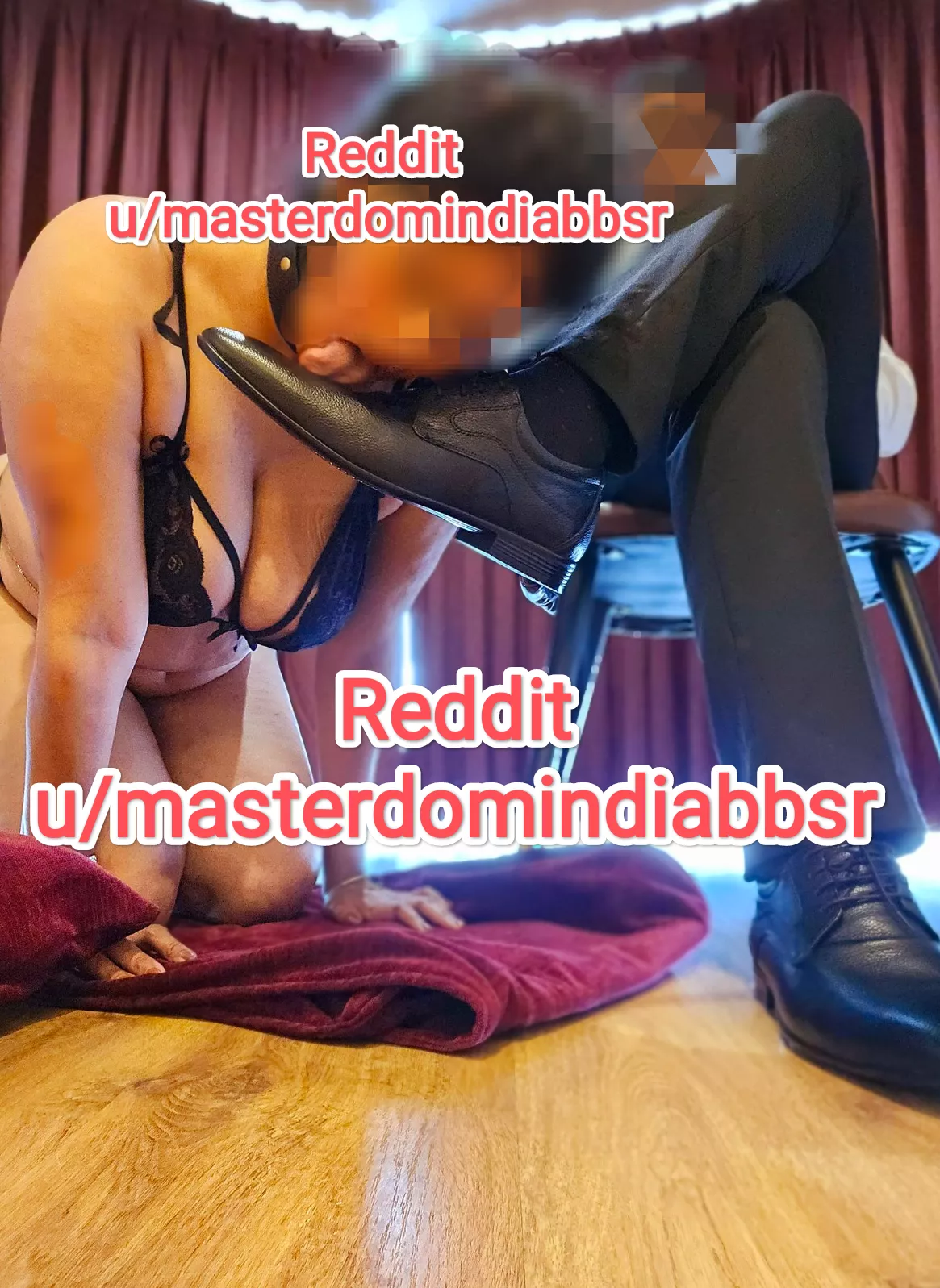 Shoe Licking BDSM India, she loves to please master.