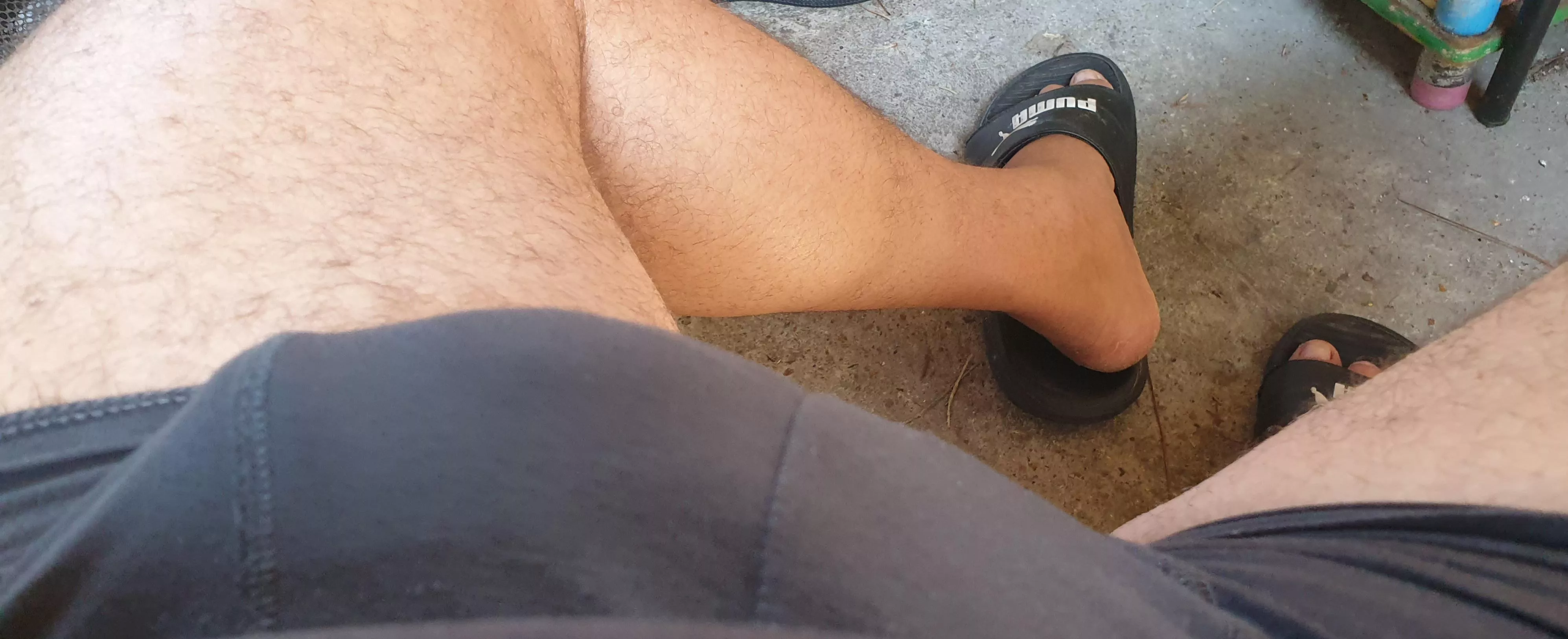 Sitting so the neighbour can see