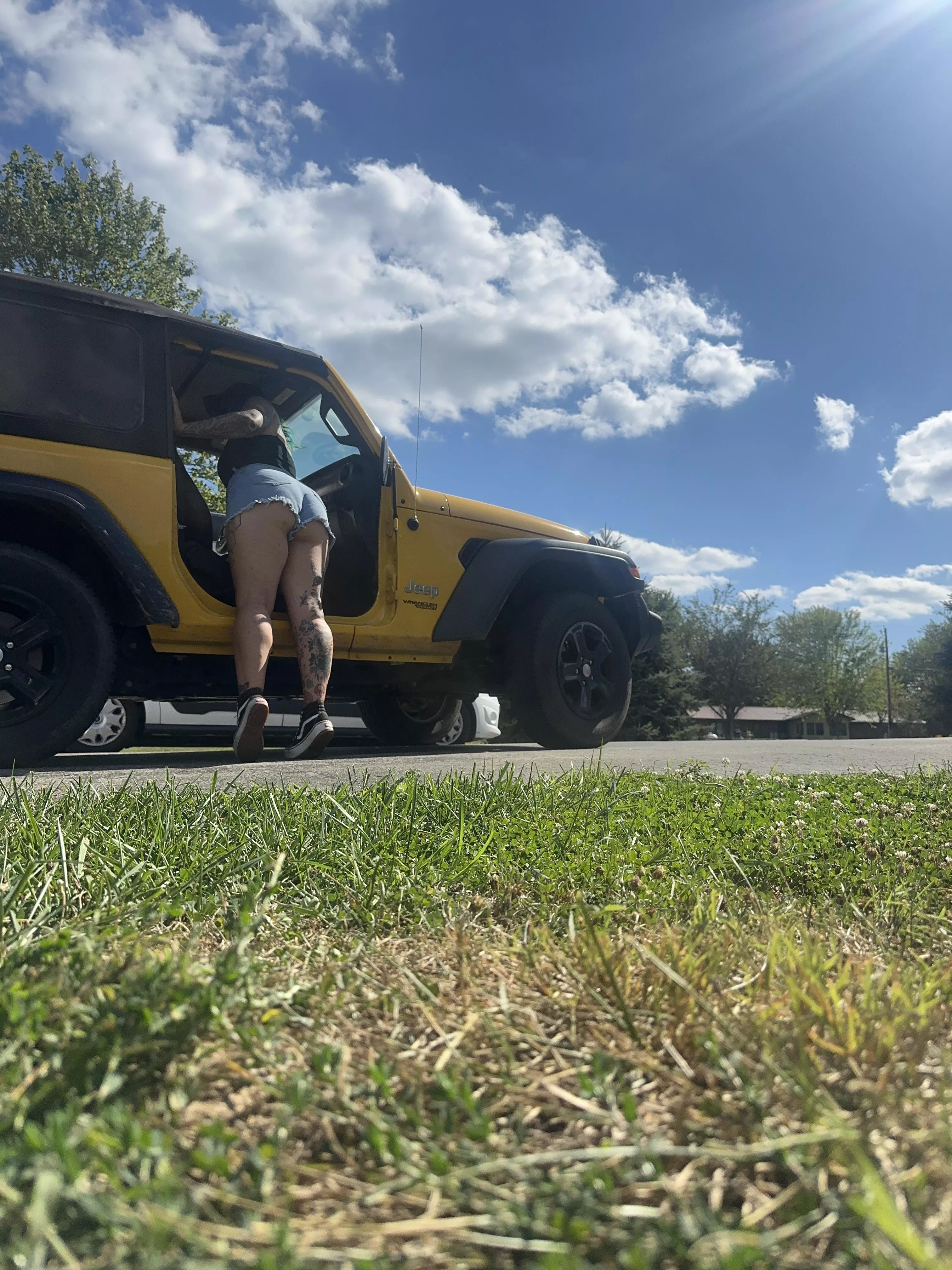 Such a beautiful day out. 