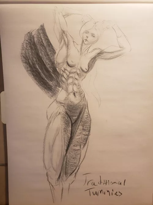 Super Cut Charcoal Female Figure