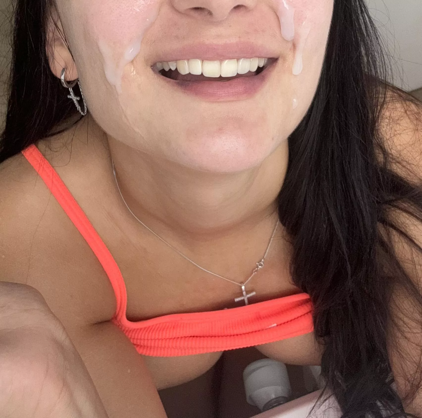 The brunette always looks hot