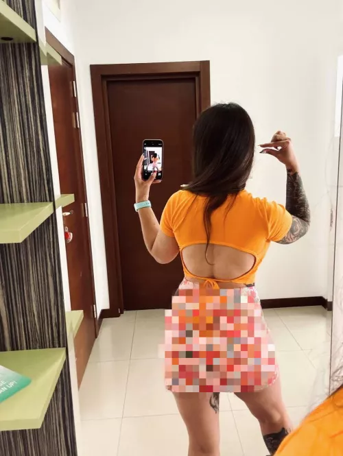 The skirt and pixels are a double defense for the beta loser