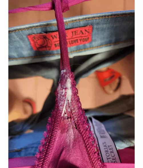 The thongs are just too small. Too often the car seat was white with my juice