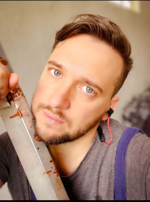 This is the life, a big ladder 