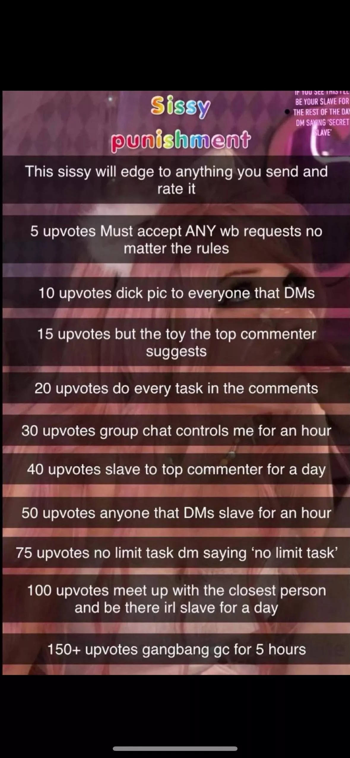 @VirtualAccountant300 beat me in a one pic and he hopes it gets to 150+. Please don’t make me a slave with this