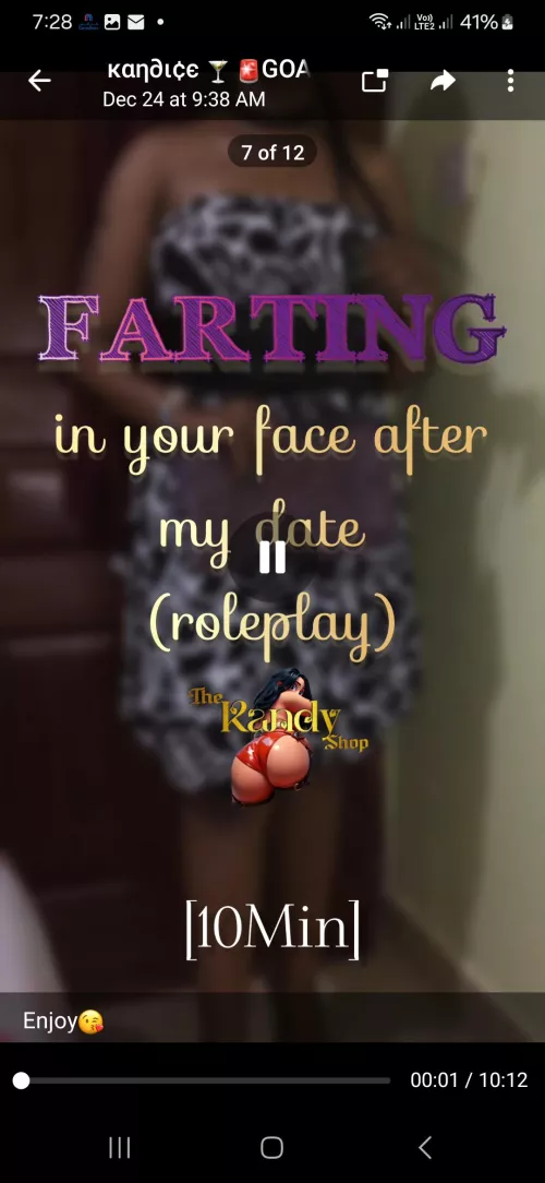 What would you do if I sent you this to your inbox while at work? It's got actual farts on someone's face.