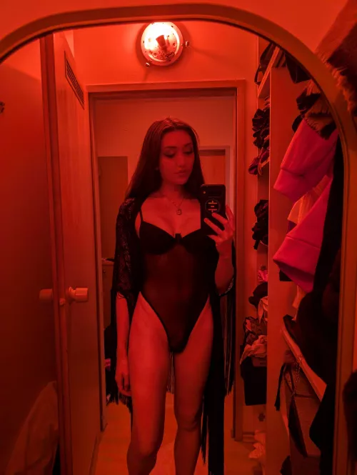 When the red light goes on, it's showtime for my dick