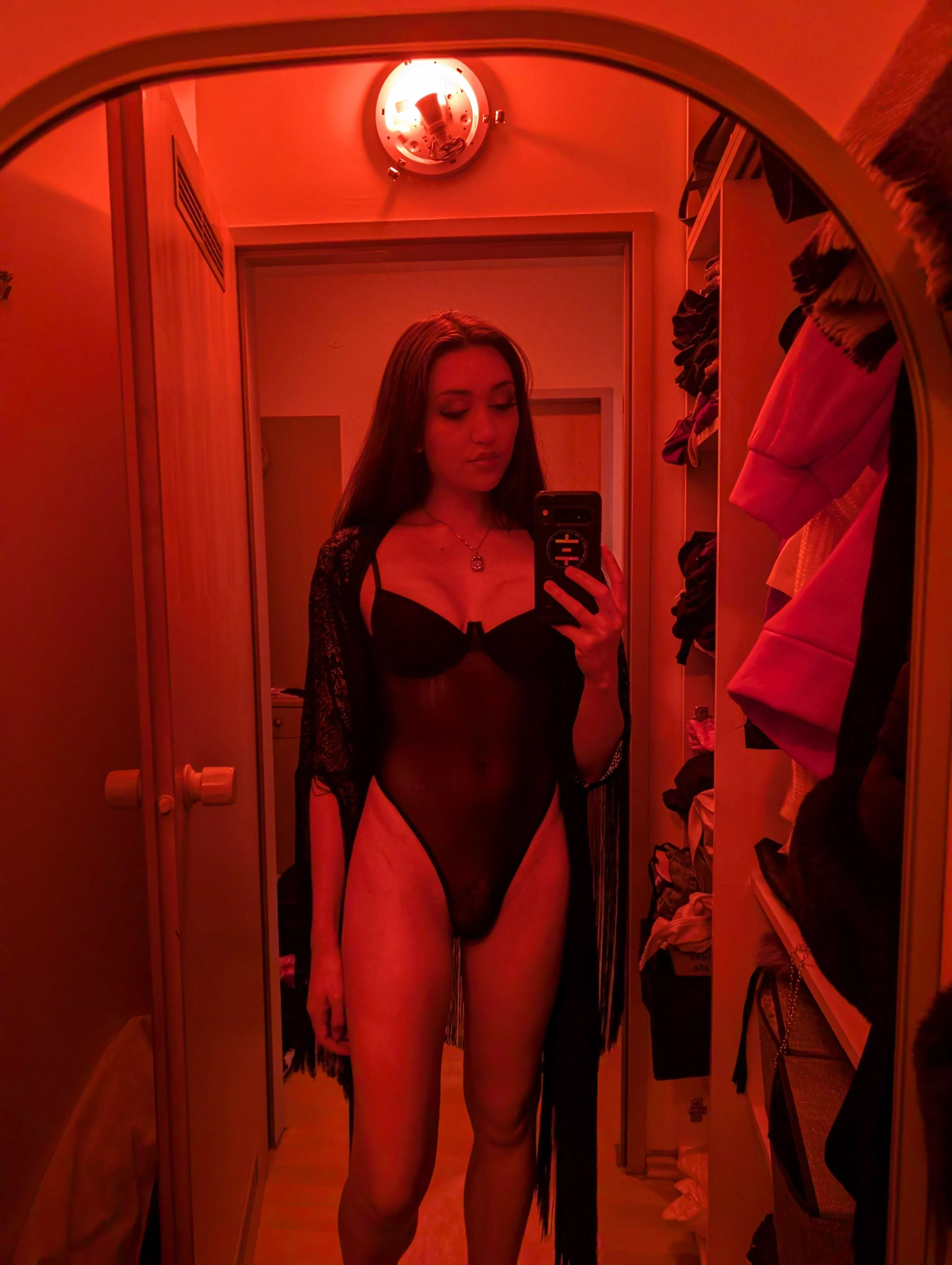 When the red light goes on, it's showtime for my dick