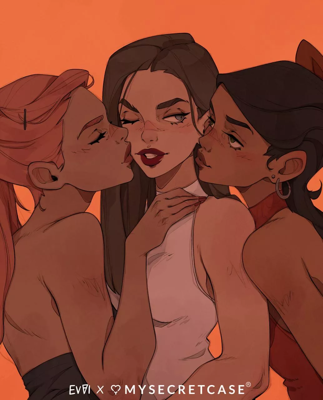 Wholesome TriYuri by evviart