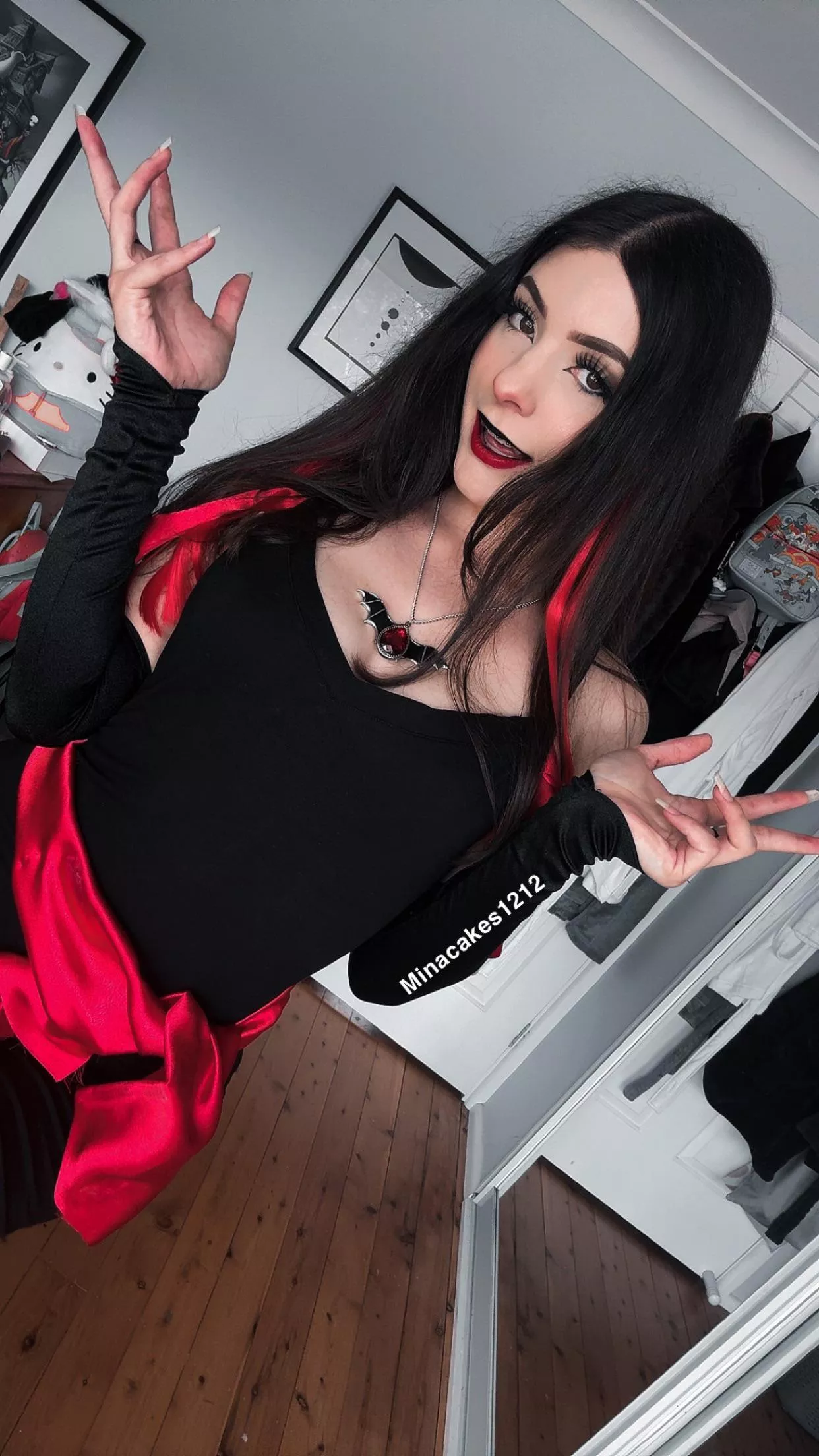 Your childhood crush is gonna cast a spell on you 🦇🖤♥️ 