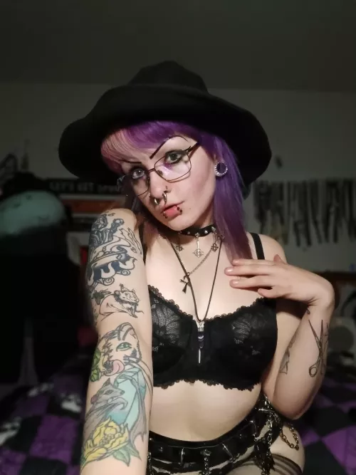 Your witch bitch goth girlfriend puts a spell on you, now you can't stop gooning. 