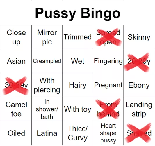 23 [M4F] Will you help me with my bingo card? Thank you!