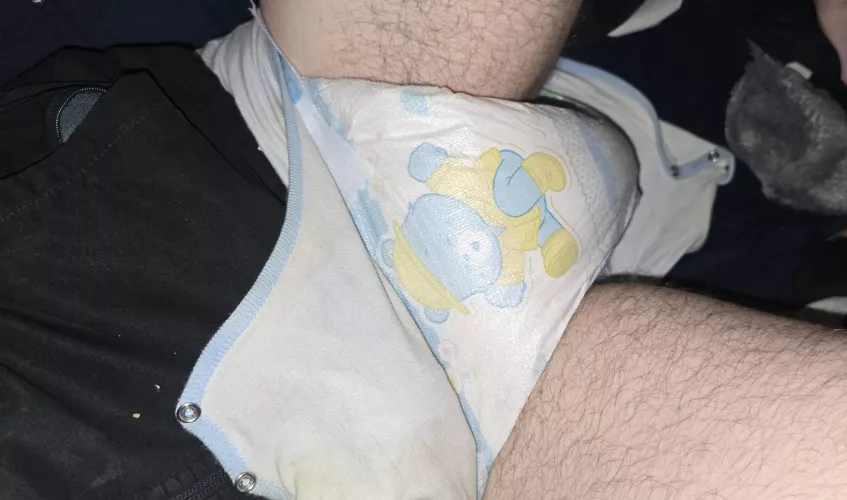 3rd day in a row being diapered all day