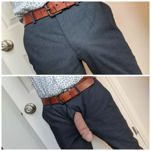 46 (M4F) #RDU - Going out to meet new clients, hopefully a bulge doesn't bother them.