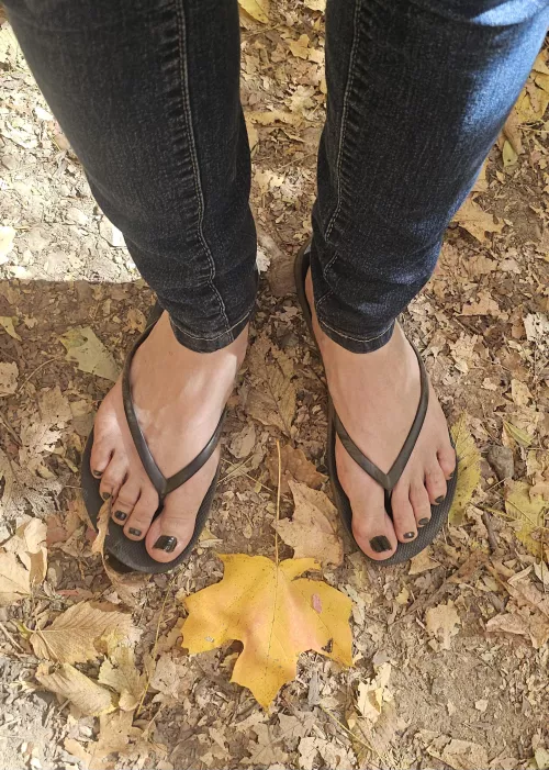 After my hike wanna rub them🍁