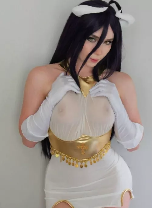 Albedo from Overlord cosplay by Sweetie Fox