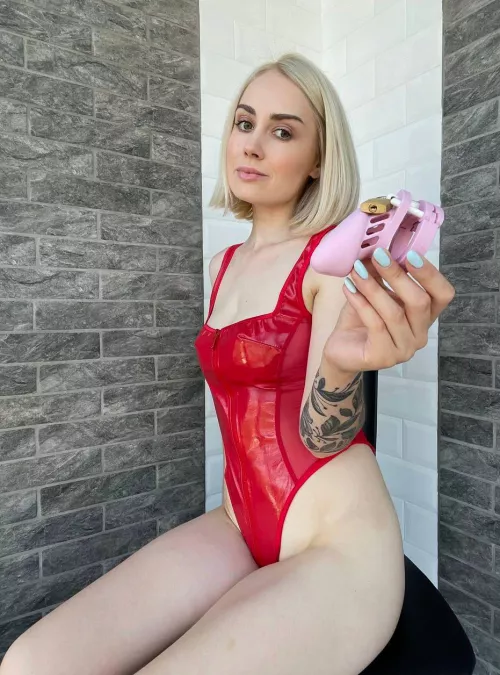 At what age did you put on your first chastity?
