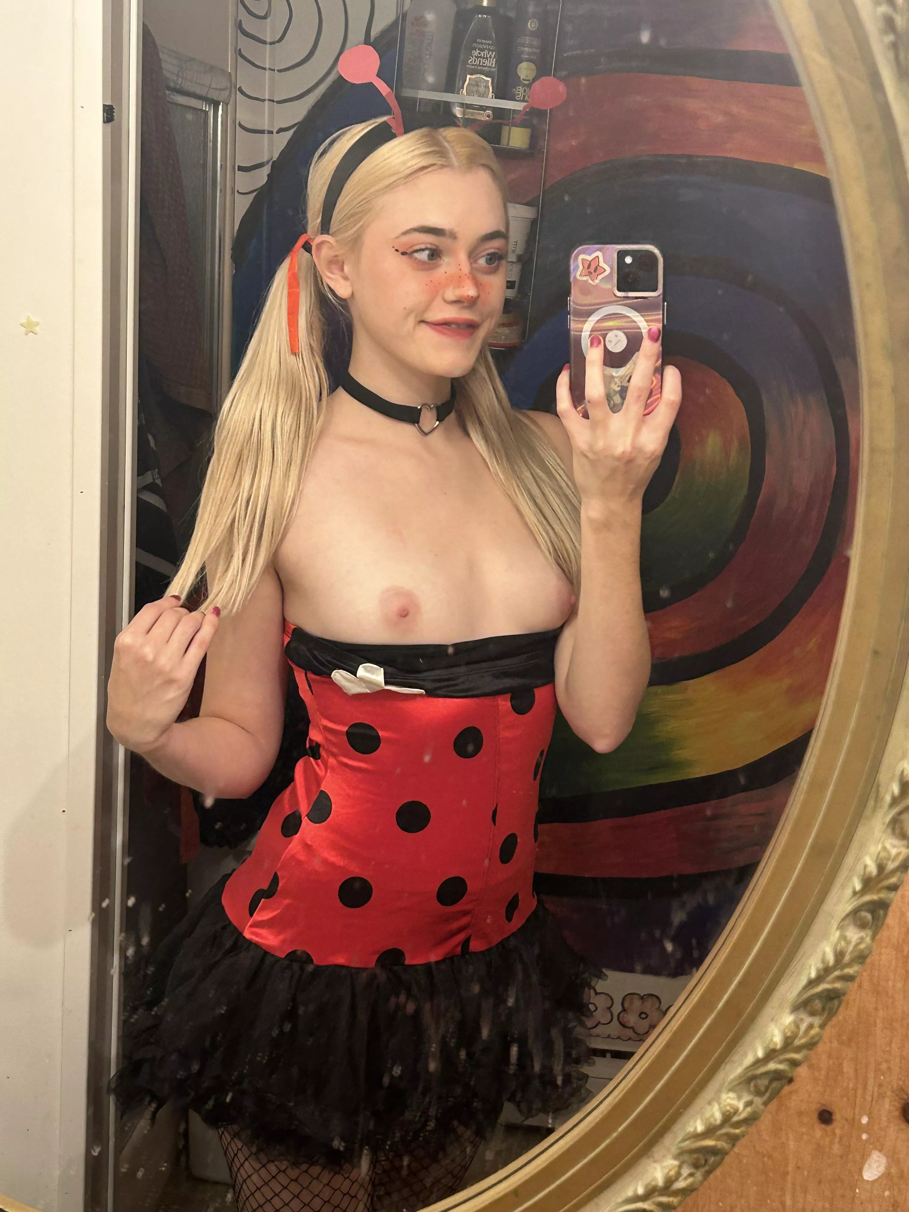 barely legal lady bug! happy halloween!
