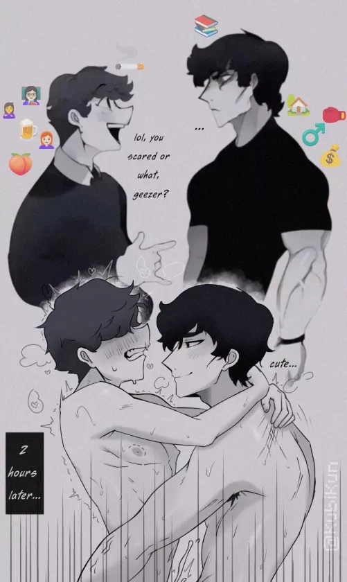 Boy vs Men meme but it's yaoi 🤪