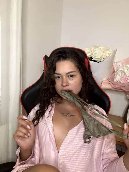 Crumple it up and shove it in my mouth