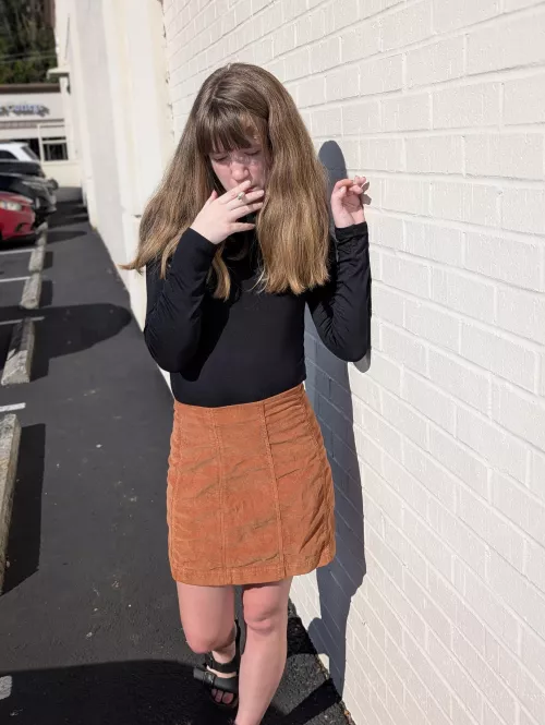 Dressed up to smoke!