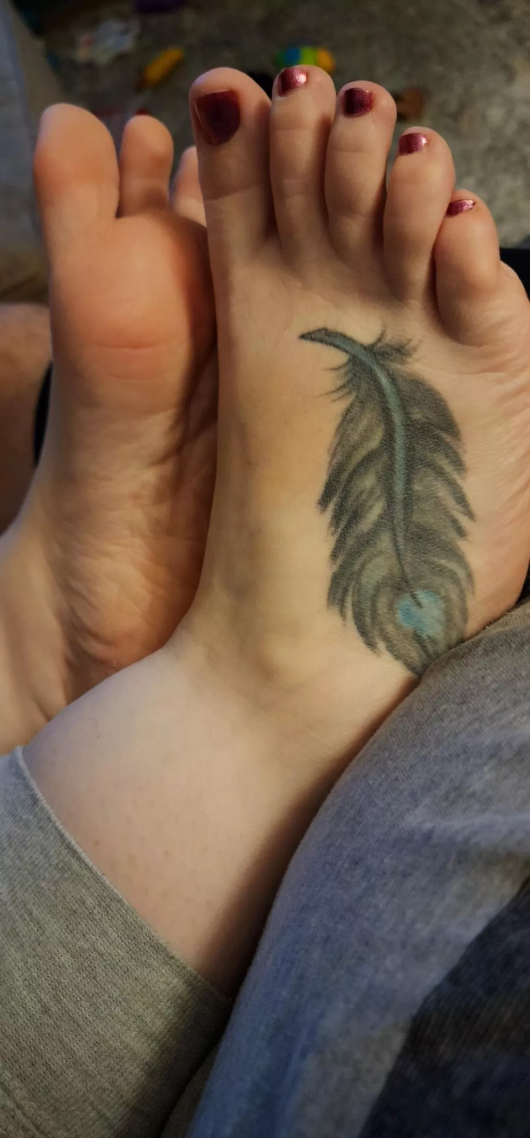 Enjoy my wife's pretty feet.