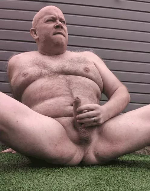 Enjoying some air in the garden