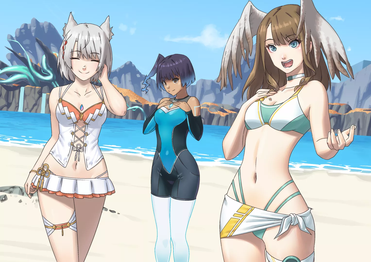 Eunie, Mio and Sena (malarantonio)