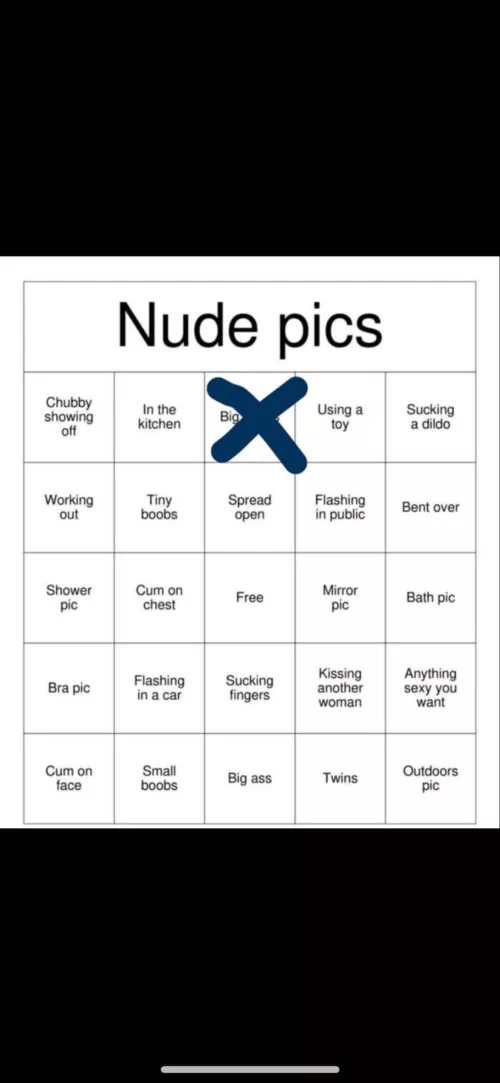 F 19 help me to finish this bingo