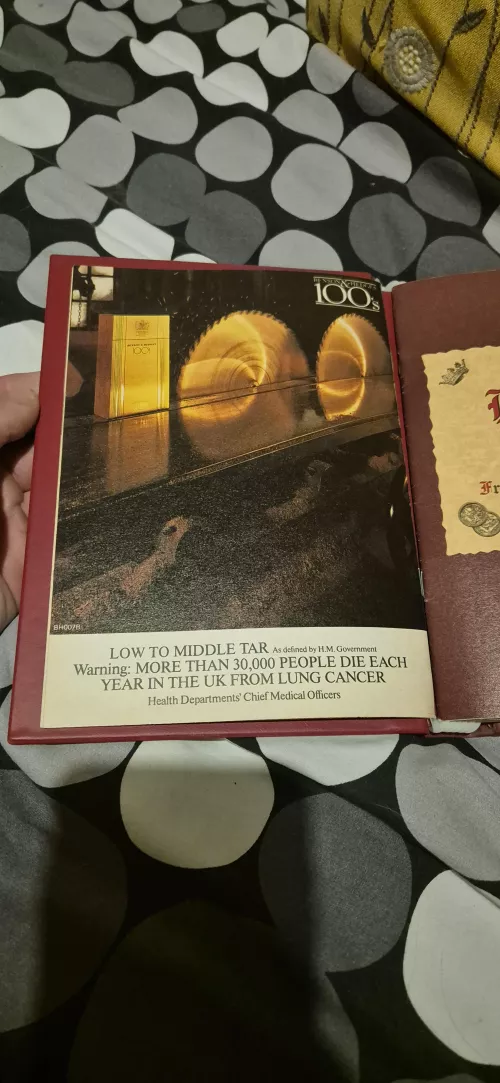 Found an old Benson and Hedges advert in a wine book from what I assume is the late 80's.