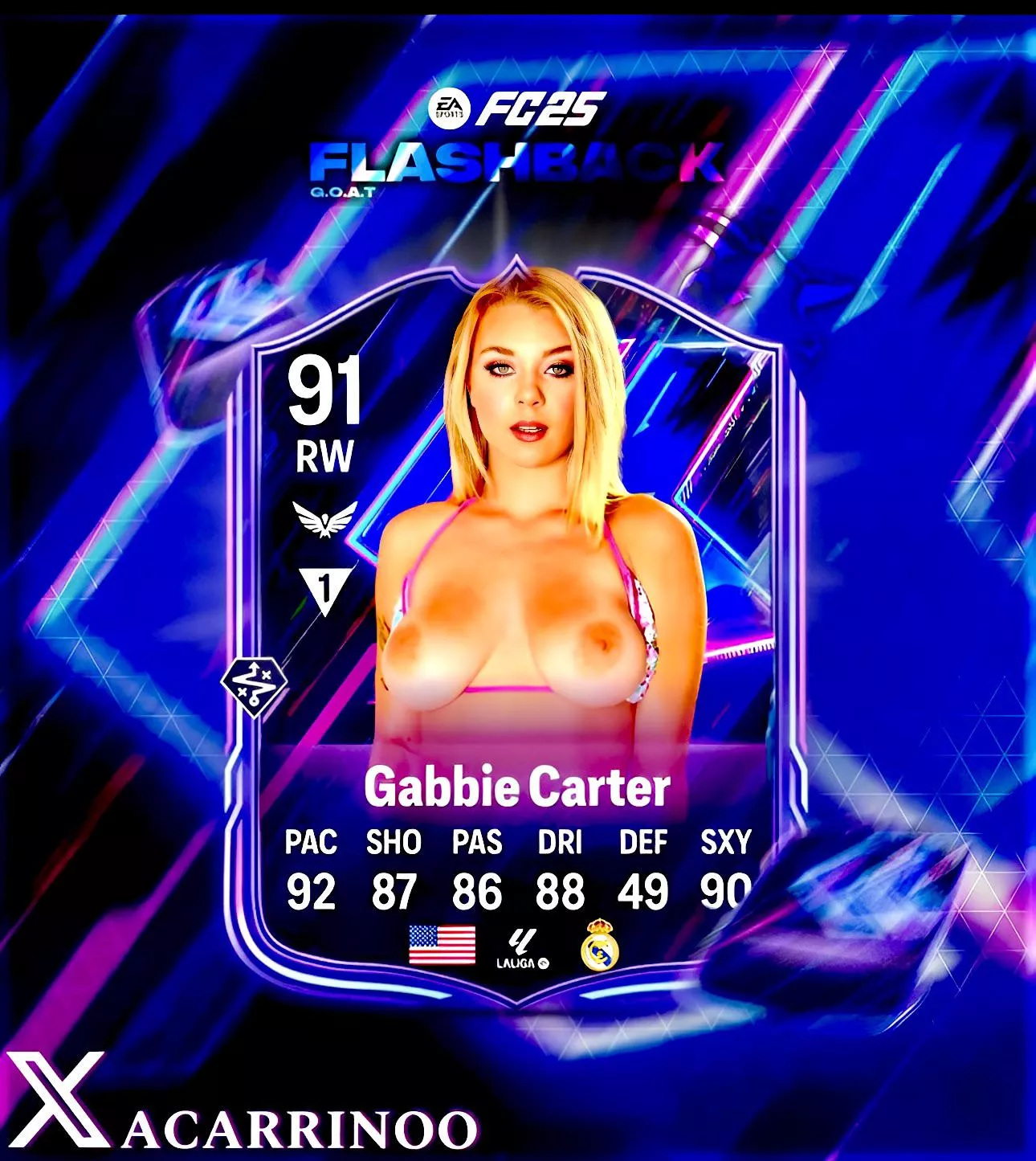 Gabbie Carter G.O.A.T flashback card, posting cards on X: Acarrino