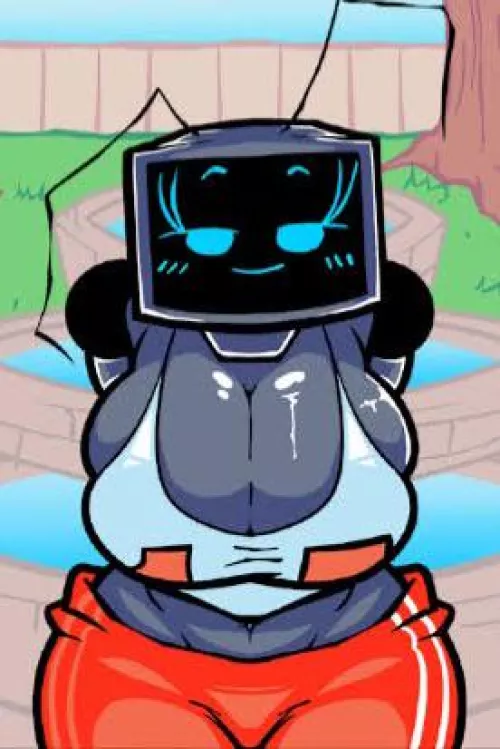 Genderbent hex looking at you in park