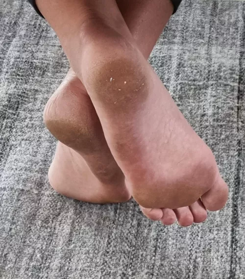 Get on the floor and clean them 