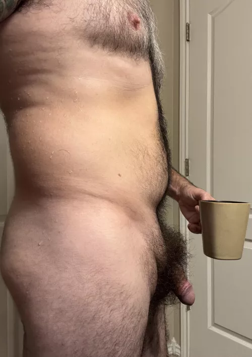 Getting ready for work. Loving this Saturday morning!