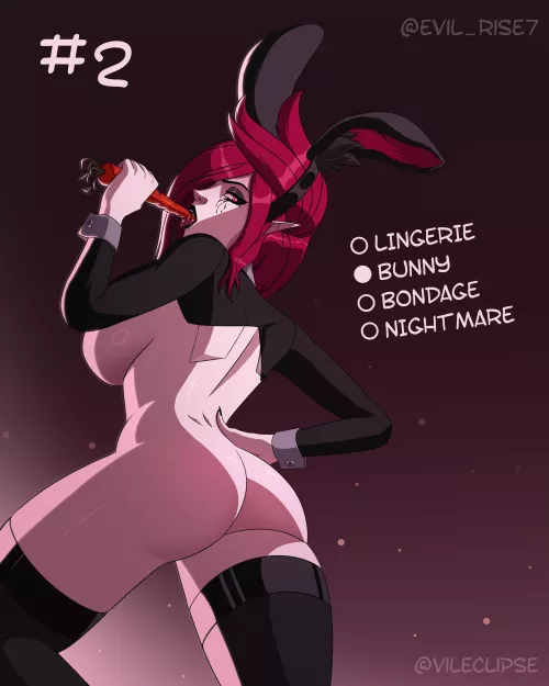 Goth Morgana Strip Challenge [2/4] (vileclipse)