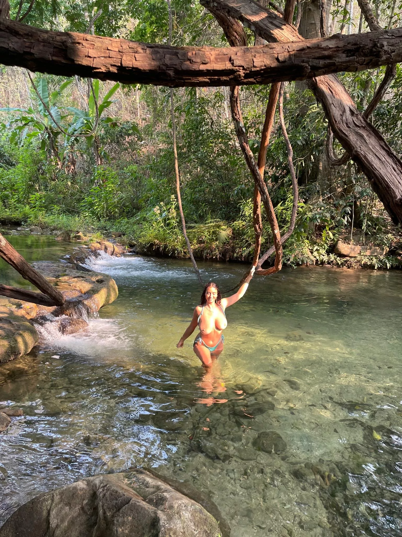 Grab my boobs for good luck